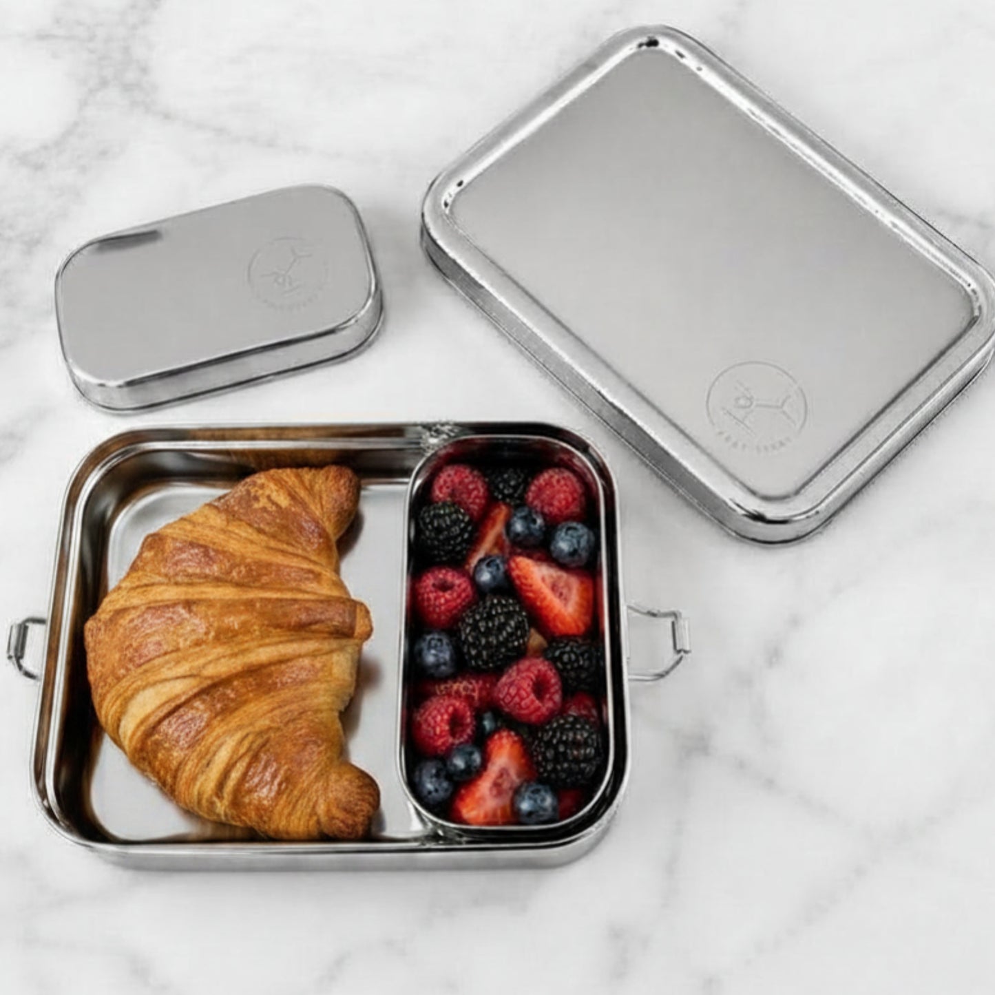 100% Stainless Steel Snack Box with Inner Snack Container