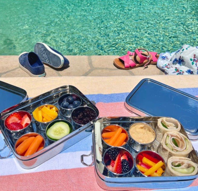 Stainless Steel Bento Snack Box for On-the-Go