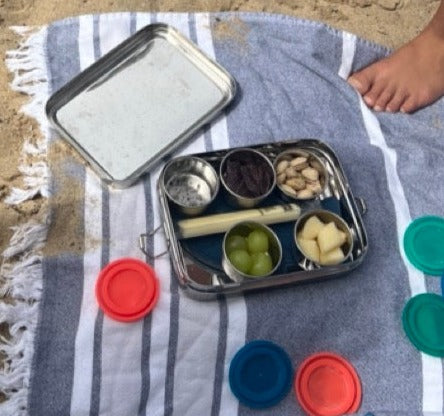 Stainless Steel Bento Snack Box for On-the-Go