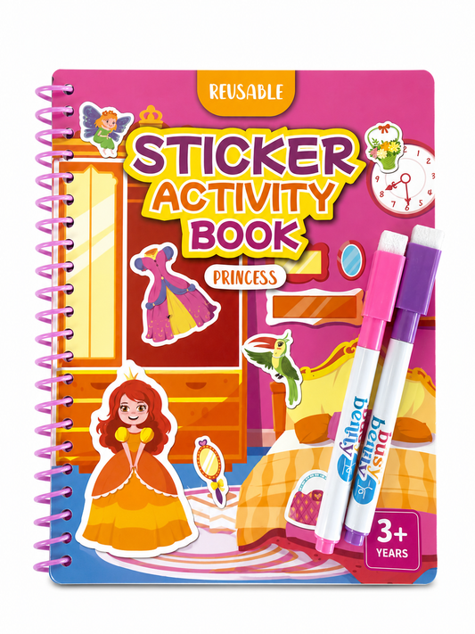 Add-on Activity Set: Reusable Sticker Book and Marker Set