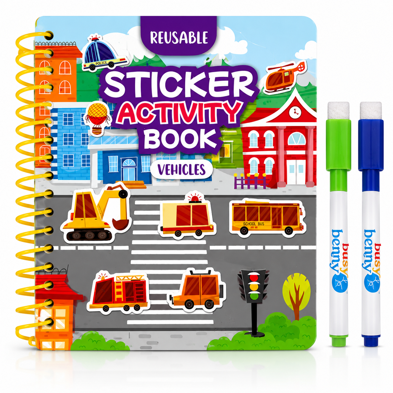 Add-on Activity Set: Reusable Sticker Book and Marker Set